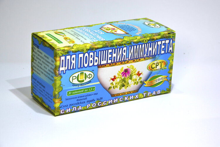 PHYTOTEA №29 To improve immunity Herbal tea optimizes the activity of all organs and body systems. Especially brightly the action of phytotea is manifested in weak and sick people.