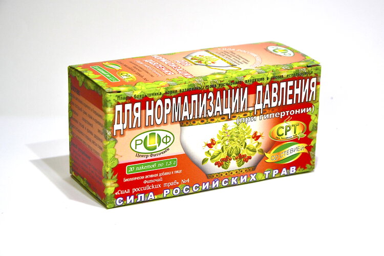 PHYTOTEA №4 To normalize pressure Herbal tea normalizes blood pressure, improves blood circulation, regulates lipid metabolism, normalizes blood clotting, prevents the occurrence of hypertensive crises.